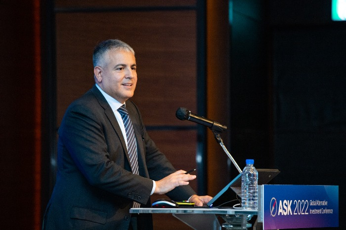 Tom Silecchia, co-head of Savills Investment Management, speaks at ASK 2022