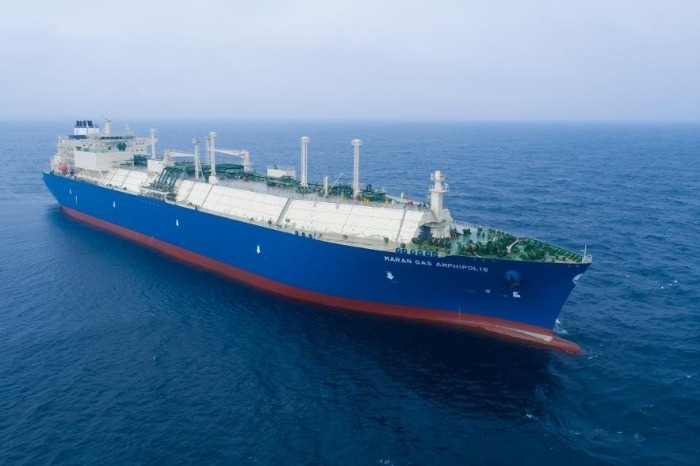 Korea　Shipbuilding　&　Offshore　Engineering's　LNG　carrier　(Courtesy　of　KSOE)