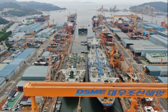 DSME's main dock in Geoje, Korea (Courtesy of Yonhap News)