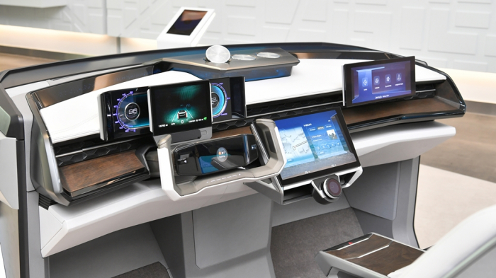 M.VICS, an autonomous driving cockpit system developed by Hyundai Mobis