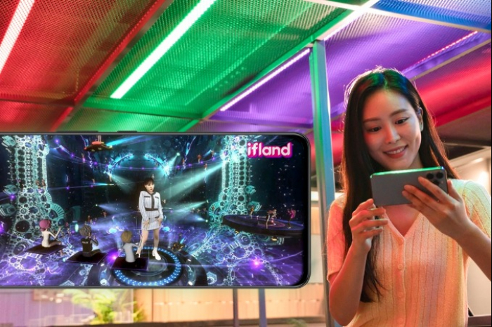 Virtual　music　performance　on　ifland　(Courtesy　of　SK　Telecom)