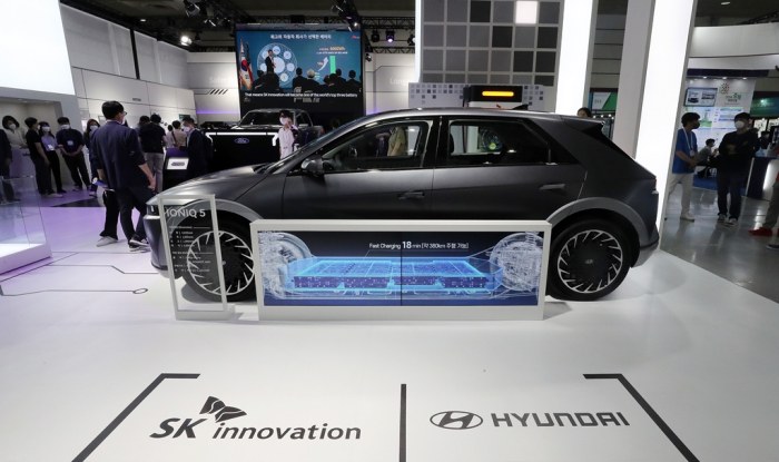 Hyundai　Motor's　ONIQ　5　using　SK　batteries