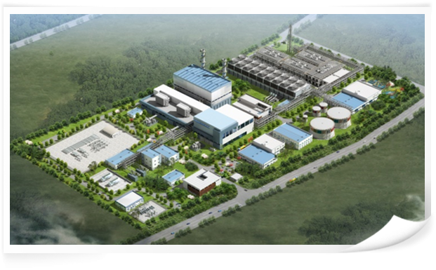 A blueprint of the LPG/LNG combined cycle power plant that SK Gas is building in Ulsan (Courtesy of SK Gas)