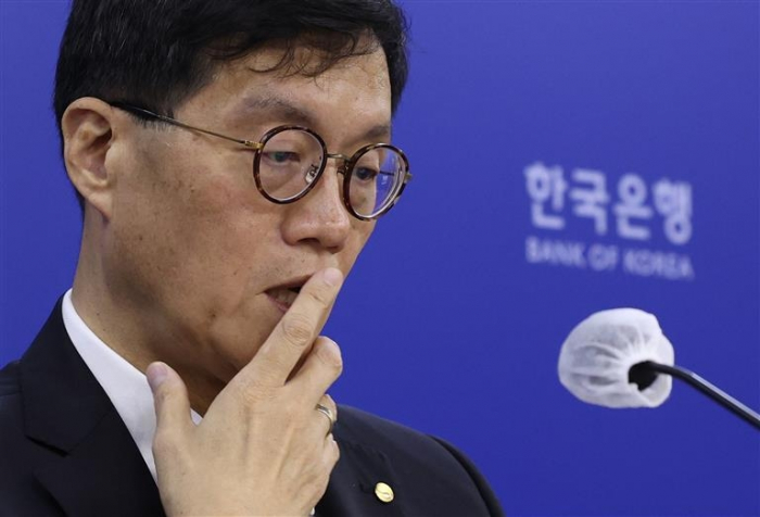 Bank　of　Korea　Governor　Rhee　Chang-yong　(File　photo,　courtesy　of　Yonhap)