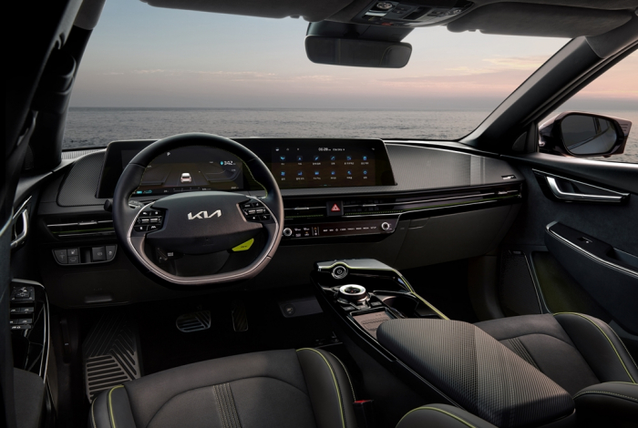 Interior of the Kia EV6 GT crossover