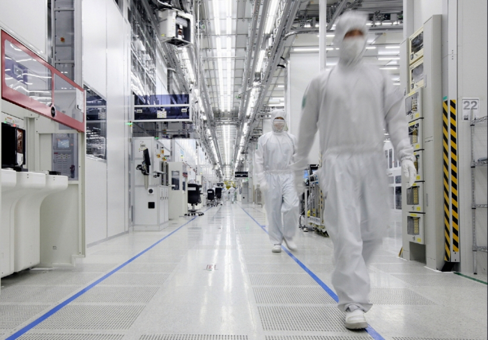 Samsung　Electronics'　chip　plant　in　Xian,　China
