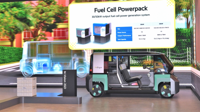 Hyundai Mobis' exhibition booth at CES 2022