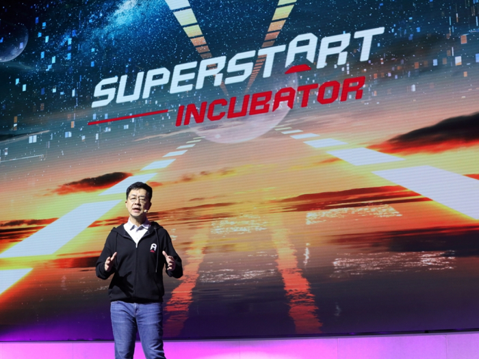 LG　Sciencepark　President　Park　Il-pyung　speaks　at　Superstart　Day　2022's　opening　on　Oct.　12　in　Seoul　(Courtesy　of　LG　Corp.)