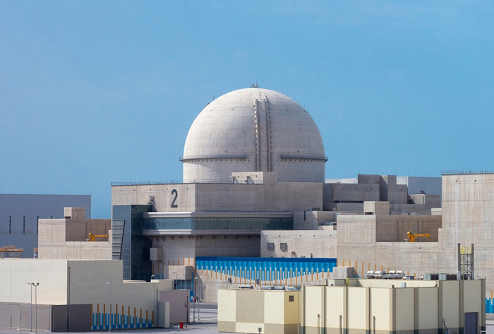 UAE　Barakah　nuclear　power　plant　built　by　Korean　companies