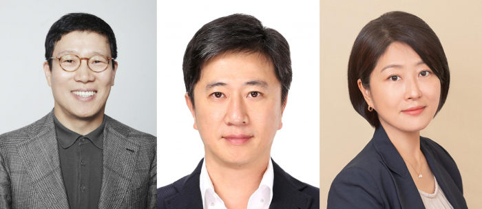 Kang　Ho-sung　(left),　named　co-CEO　of　CJ　Corp.;　Koo　Chang-geun　appointed　CJ　ENM　entertainment　chief;　Lee　Sun-jung　promoted　as　CJ　Olive　Young's　CEO　(Courtesy　of　CJ)