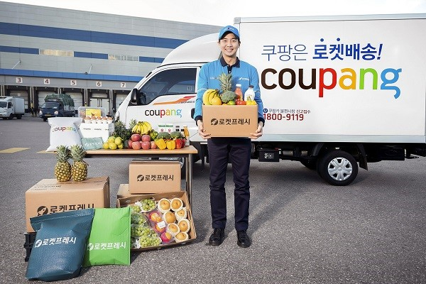 Coupang's　trademark　same-day　Rocket　Delivery　service