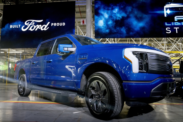 The　Ford　F-150　Lightning　pickup　(Courtesy　of　EPA,　Yonhap)