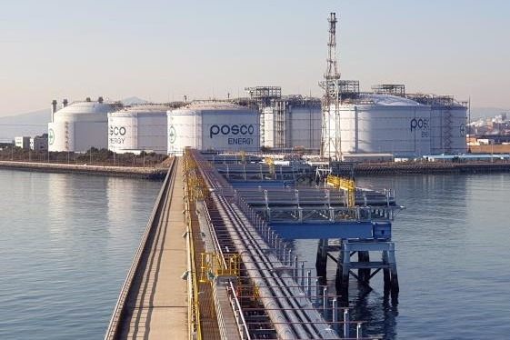 POSCO　Energy's　LNG　terminal　in　Gwangyang