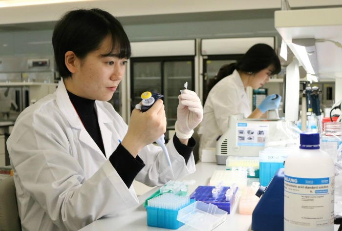 CJ CheilJedang researchers work at the Institute of Biotechnology