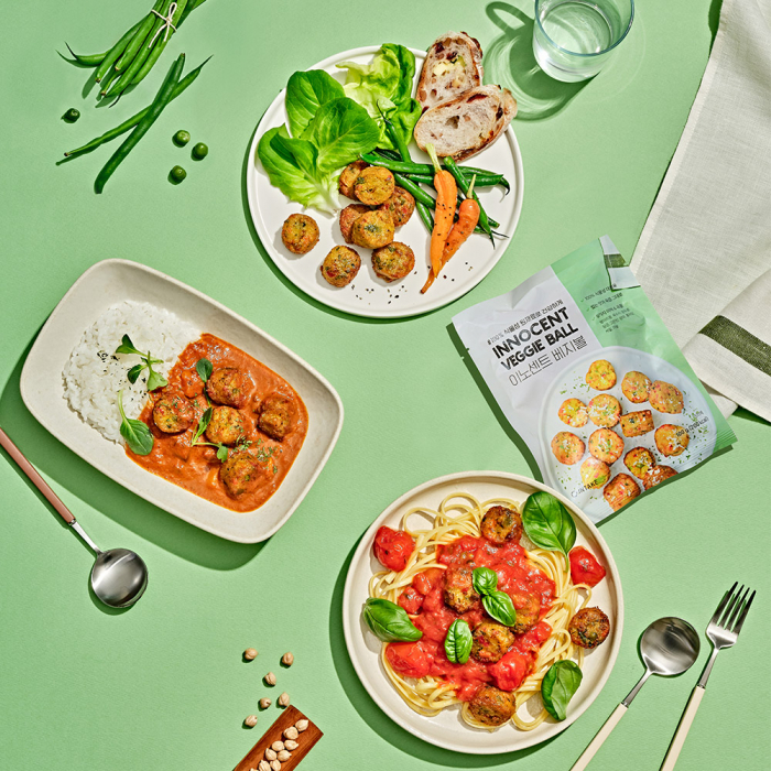 Intake has several brands, including Innocent, which makes veggie balls and falafels