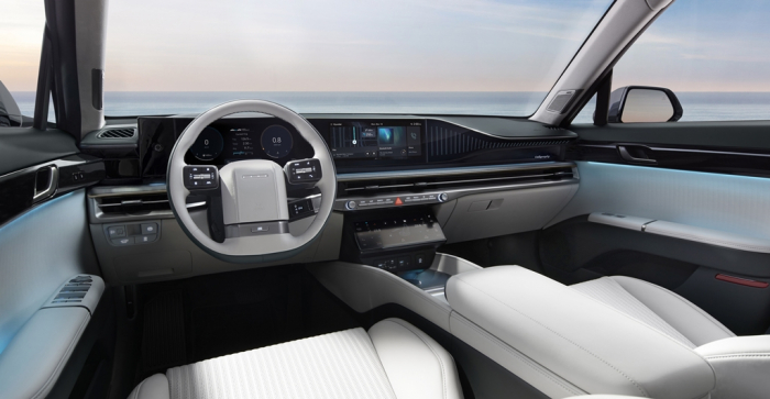 Interior of Hyundai Motor's all-new Grandeur sedan