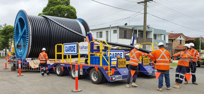 Taihan Cable's power cables being installed in the US
