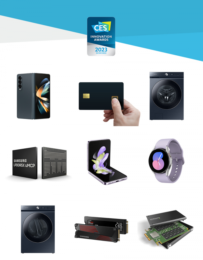 Samsung　products　that　won　the　2023　CES　innovation　awards