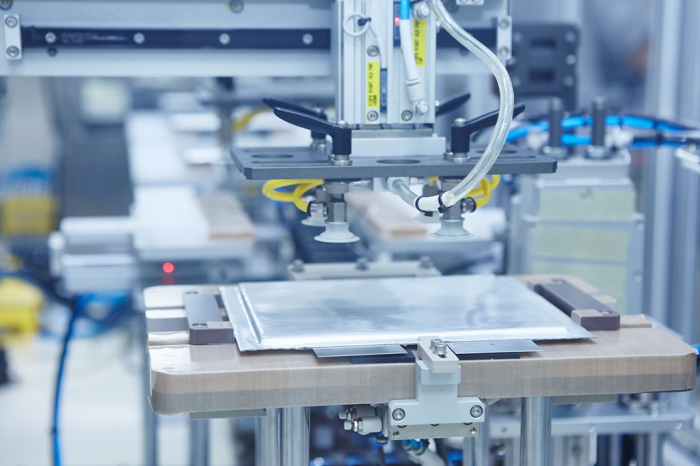 An SK On battery production line in South Korea