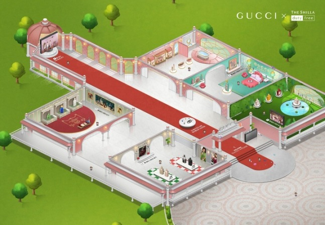 Shilla Duty Free, in partnership with Gucci Beauty, showcases the Gucci Beauty Garden metaverse (Shilla Duty Free)