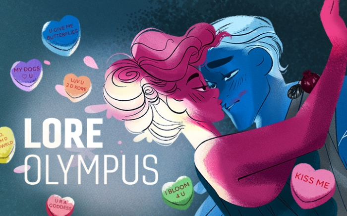 Rachel　Smythe’s　award-winning　webtoon　Lore　Olympus,　Naver　Webtoon’s　romantic　fantasy　digital　comic　(Courtesy　of　Naver　Webtoon)