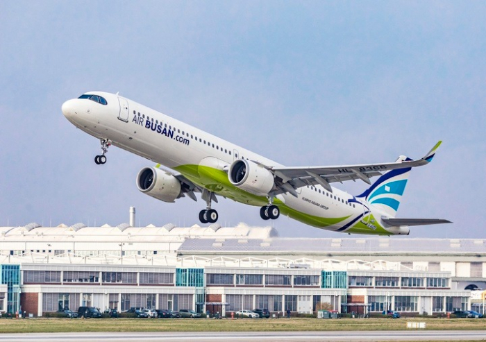 Air　Busan's　A321neo　aircraft 