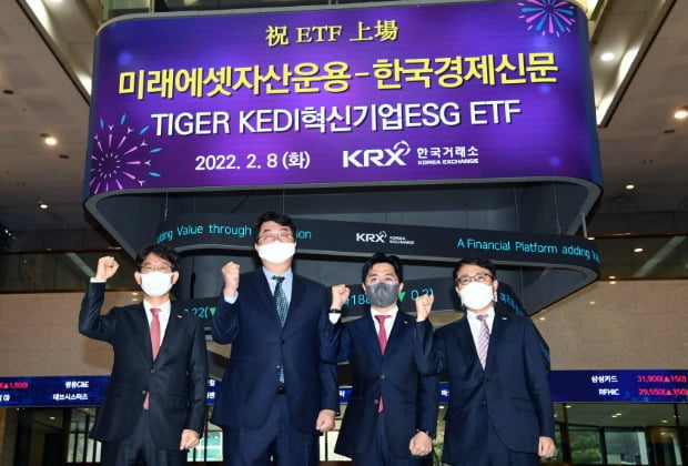 TIGER　KEDI　Innovator　ESG30　ETF,　tracking　The　Korea　Economic　Daily’s　market　index　KEDI30,　debuted　in　February