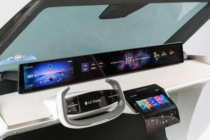 LG Display's vehicle screens for an infotainment system