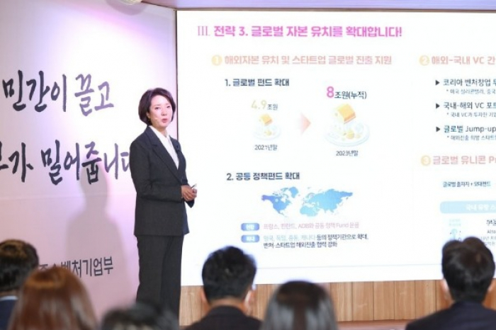Lee Young, the minister of SMEs and Startups of S.Korea (Courtesy of Yonhap)