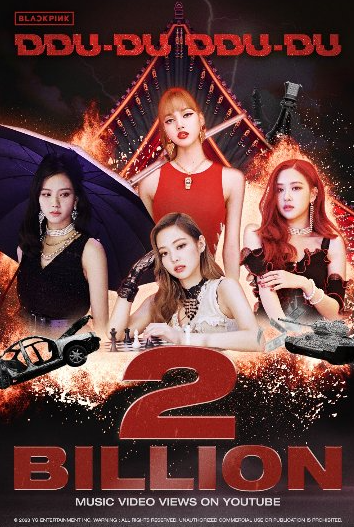 Blackpink's 'Ddu-du Ddu-du' music video surpasses 2 billion views