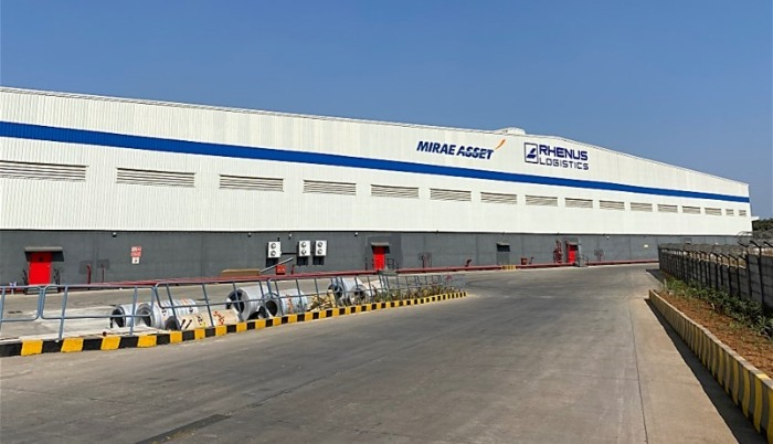 The front view of the logistics center in Mumbai acquired by Mirae Asset