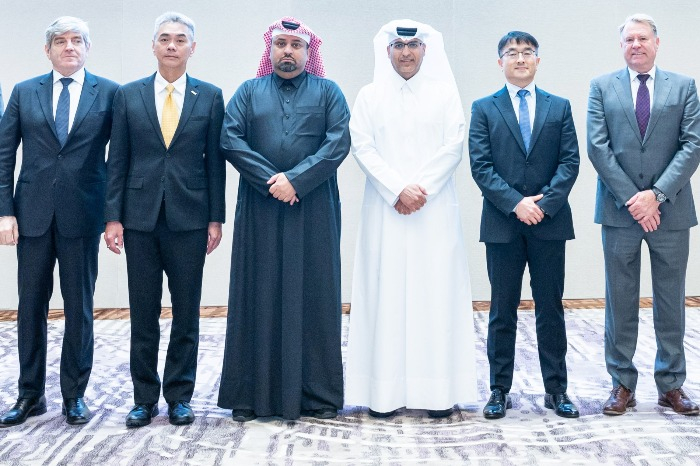 Officials from Samsung Engineering, CTCI, QatarEnergy and Chevron Phillips Chemical sign contract for Ras Laffan Petrochemical Project's package I, which is to build the world's largest ethylene manufacturing plants (Courtesy of Samsung)