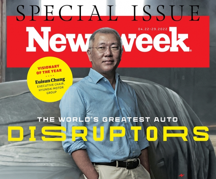 Chung Euisun was named Newsweek's Visionary of the Year in 2022