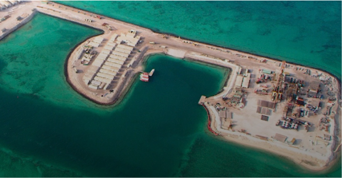 Ghasha's offshore oil and gas field in the United Arab Emirates (Courtesy of ADNOC)