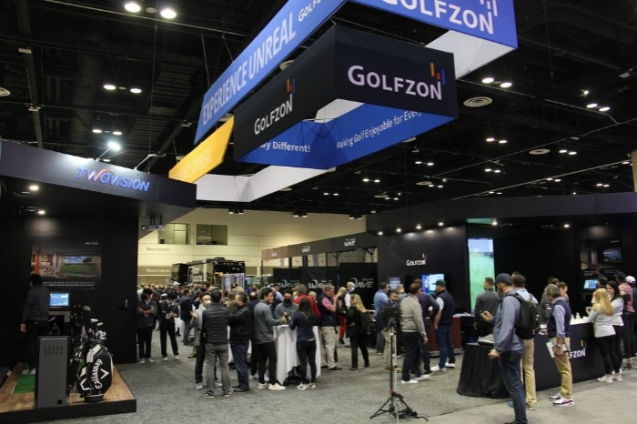 Golfzon　booth　installed　at　PGA　Show　last　year 