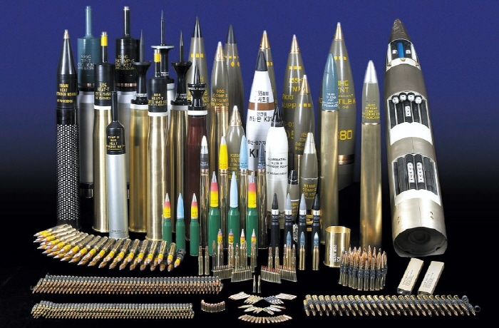 Ammunition　and　other　weapons　produced　by　Poongsan