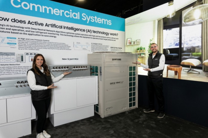 Samsung Electronics' booth at AHR Expo in Atlanta