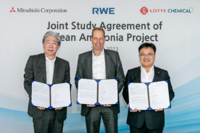 Lotte　Chemical,　RWE,　Mitsubishi　form　alliance　for　clean　ammonia　