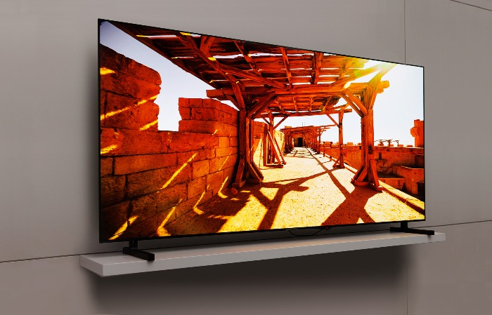 Samsung　Electronics'　77-inch　QD-OLED　TV　unveiled　at　CES　2023