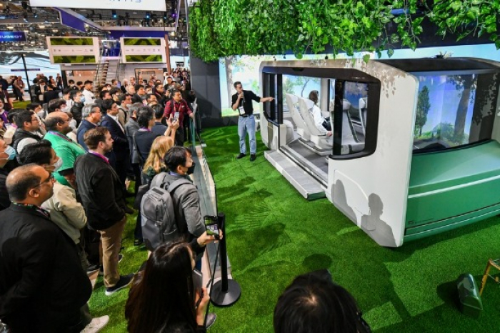 Hyundai Mobis' booth at CES 2023