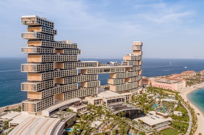 View　of　Atlantis　The　Royal,　a　super-luxury　hotel　in　Dubai,　the　UAE(Courtesy　of　Ssangyong　E&C)