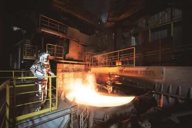 Dongkuk　Steel　Incheon　plant's　Eco-Arc　electric　furnace