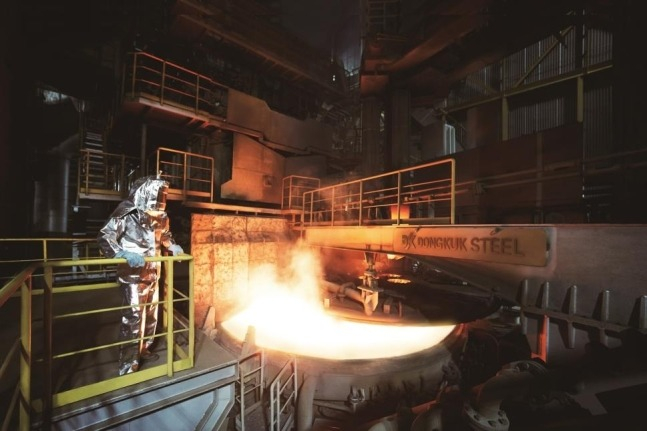 Dongkuk Steel Incheon plant's Eco-Arc electric furnace