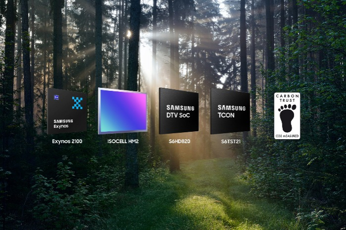 System　semiconductor　products　by　Samsung　Electronics　Co.　(Courtesy　of　Samsung　Electronics)