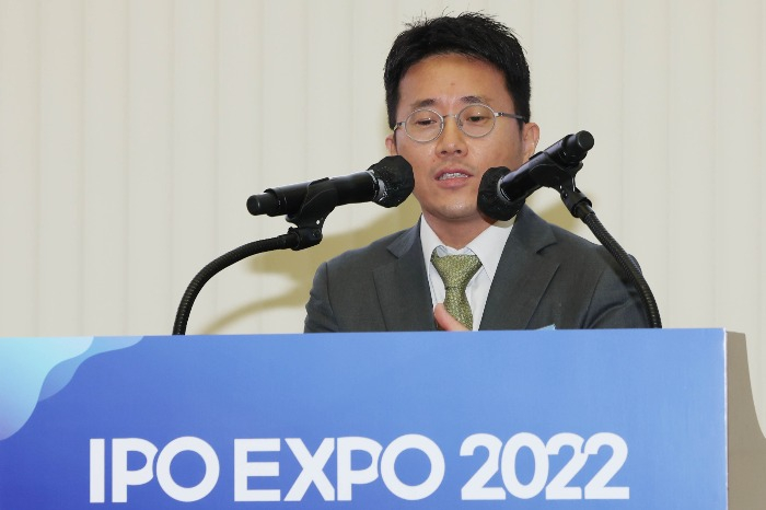 FADU　CEO　Lee　Jihyo　at　IPO　EXPO　2022　on　Sept.　21,　2022 