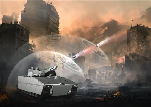 Image　of　Hanhwa　Systems'　active　protection　system 
