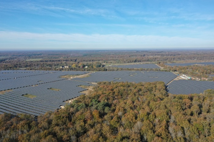 Hanwha Q Cells' low-carbon solar power plant in Gien, France