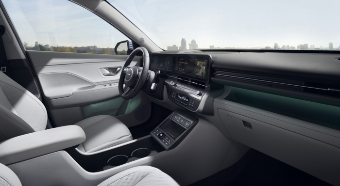 Interior　of　Hyundai's　all-new　Kona　Electric