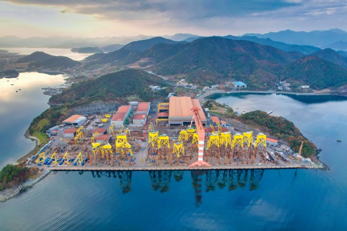 A　bird's-eye　view　of　SK　Oceanplant　yard