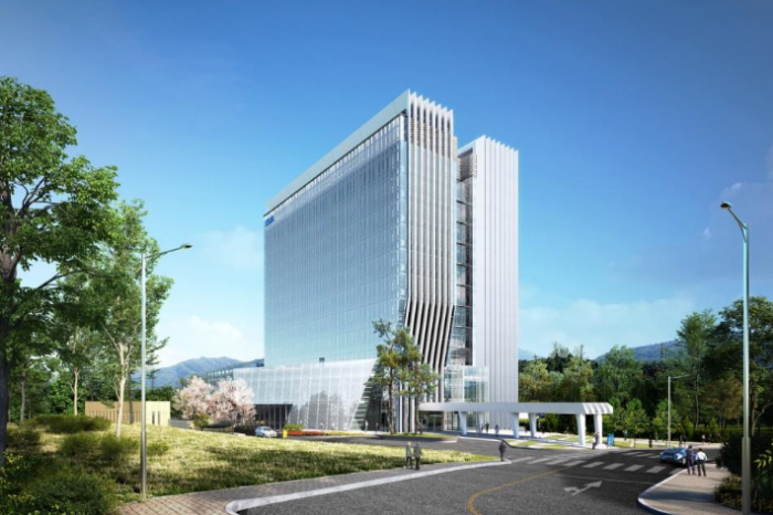 Bird's-eye view of ASML Korea's new campus in Hwaseong